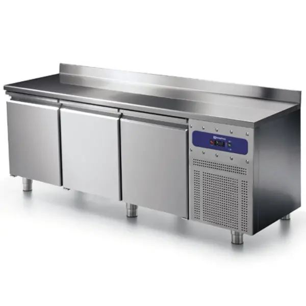 Vrieswerkbank | 400L | 3 Deuren | -10°C/-20°C | Statisch + Ventilator | Achteropstand | 1865x600x850(h)mm
