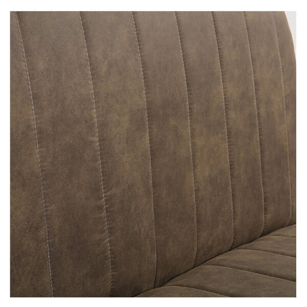 Horeca Bank | THEMIS | Microvezel/Metaal | Olive | Zwarte Poten | Indoor | 1200x600x950(h)mm