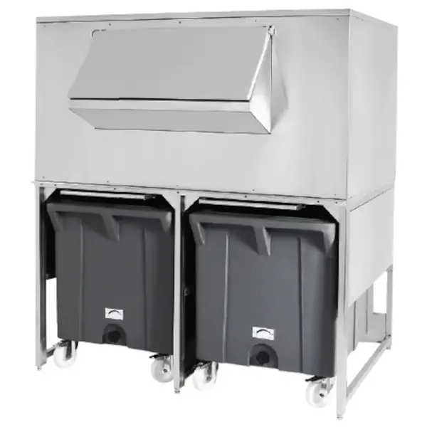 Korrelijsbunker | 300kg + 2x 108kg | Verrijdbaar | 1560x1330x1780(h)mm