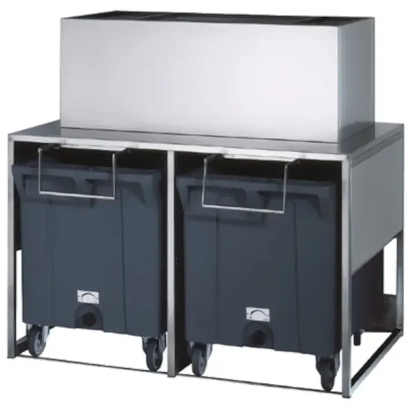 Korrelijsbunker | 50kg + 2x 108kg | Verrijdbaar | 1560x1060x1484(h)mm