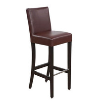 HC Barkruk | JARNO | Kunstleer/Hout | Brown | Wengé Poten | Indoor | 390x520x1110(h)mm 