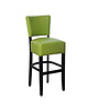 HC Barkruk | TARA | Kunstleer/Hout | Green | Wengé Frame | Indoor | 420x410x1110(h)mm 