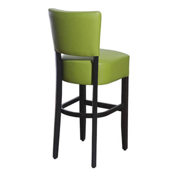 Barkruk | TARA | Kunstleer/Hout | Taupe | Wengé Frame | Indoor | 420x410x1110(h)mm