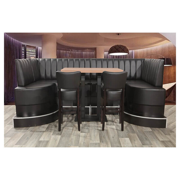 Barkruk | TARA | Kunstleer/Hout | Taupe | Wengé Frame | Indoor | 420x410x1110(h)mm