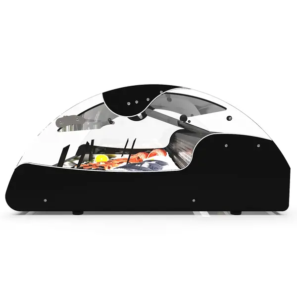 Viskoeltoonbank | XL | 0°C/+4°C | Plaatkoeling | Zelfbediening (Schuifraam) | Optioneel Onderstel | 680x882x400(h)mm