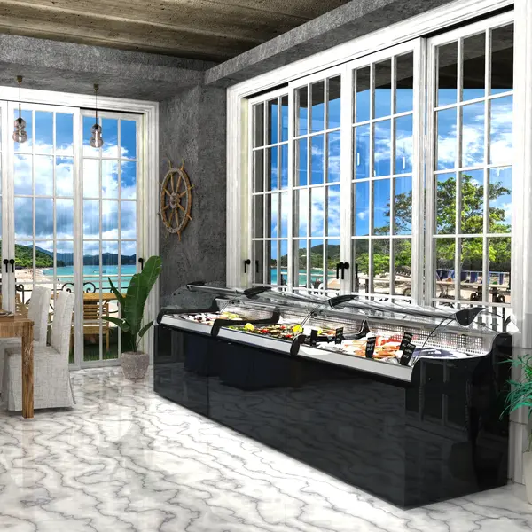 Viskoeltoonbank | XL | 0°C/+4°C | Plaatkoeling | Zelfbediening (Schuifraam) | Optioneel Onderstel | 680x882x400(h)mm