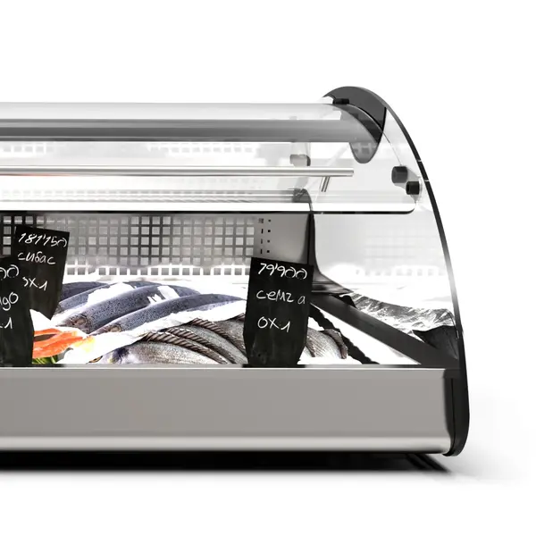 Viskoeltoonbank | XL | 0°C/+4°C | Plaatkoeling | Zelfbediening (Schuifraam) | Optioneel Onderstel | 1000x882x400(h)mm
