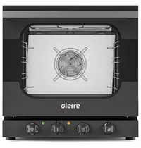 Gierre Multifunctionele Heteluchtoven | BRIO | 4 Niveaus (432x343) | Elektrisch | ≤270°C | 2.8kW (230V) | Bevochtiging (Handmatig) | Grillfunctie | 558x644x560(h)mm 