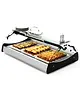 SAYL Verwarmde Tapasvitrine | MAXISELF | Zwart/RVS | 60°C/70°C | Statisch | 1 Niveau | Zelfbediening | 1.82kW (230V) | 1020x650x320(h)mm 