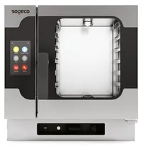 Sogeco Combisteamer | B.TEK | Elektrisch | 6 Niveaus (2/3 GN) | ≤270°C | 6.3kW (400V) | Zelfreiniging | Touchscreen | 600x592x642(h)mm 