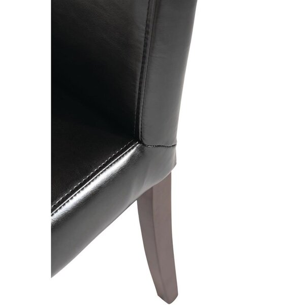 Stoelen | Kunstleer/Hout | Black | Houtlook Poten | Indoor | 2 Stuks | 405x500x940(h)mm