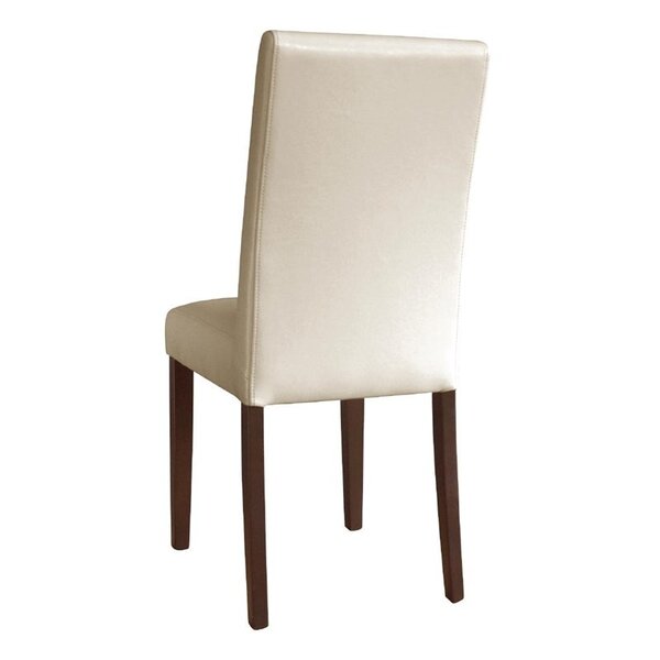 Stoelen | Kunstleer/Hout | Crème | Houtlook Poten | Indoor | 2 Stuks | 405x500x940(h)mm