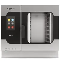 Sogeco Combisteamer | B.TEK | Elektrisch | 7 Niveaus (1/1 GN) | ≤300°C | 9.5kW (400V) | Zelfreiniging | Touchscreen | 920x798x820(h)mm 