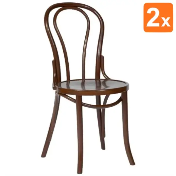 Stoelen | Hout | Walnut | Indoor | 2 Stuks | 435x510x890(h)mm