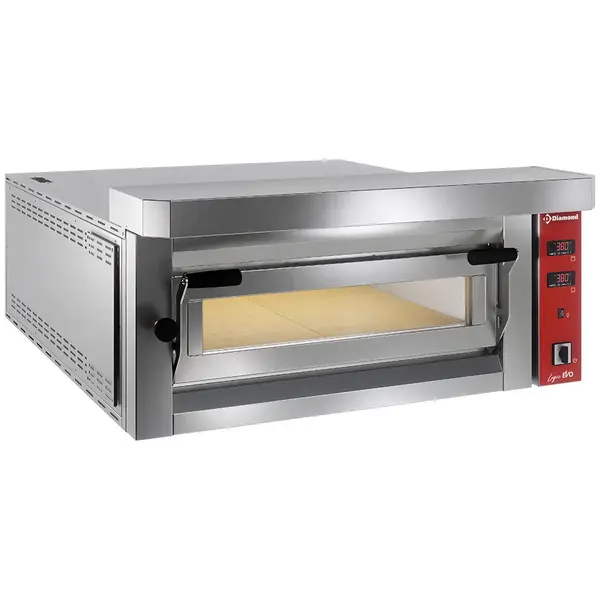 Pizzaoven | Elektrisch | 6x Ø35cm | ≤400°C | 10.2kW (400V) | Stapelbaar | 1060x1240x400(h)mm