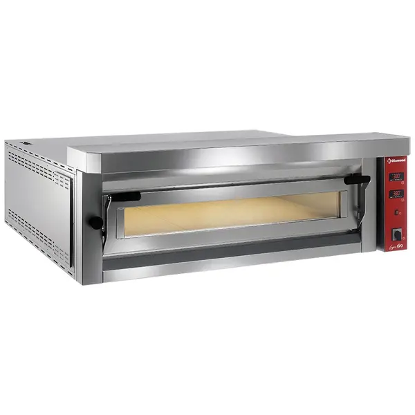 Pizzaoven | Elektrisch | 9x Ø35cm | ≤400°C | 13.7kW (400V) | Stapelbaar | 1390x1270x400(h)mm