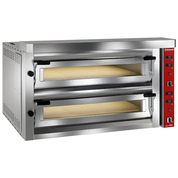 Pizzaoven | Elektrisch | 6+6x Ø35cm | ≤400°C | 20.4kW (400V) | Stapelbaar | 1390x915x730(h)mm