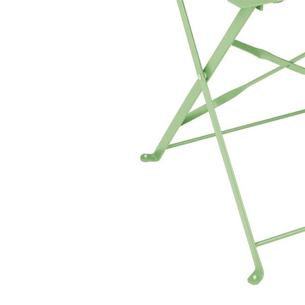Opklapbare Stoelen | Staal | Light Green | In-/Outdoor | 2 Stuks | 387x471x800(h)mm