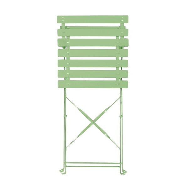 Opklapbare Stoelen | Staal | Light Green | In-/Outdoor | 2 Stuks | 387x471x800(h)mm