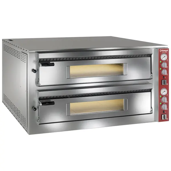 Pizzaoven | Elektrisch | 9+9x Ø35cm | 50°C/450°C | 26.4kW (400V) | Stapelbaar | 1390x1225x730(h)mm