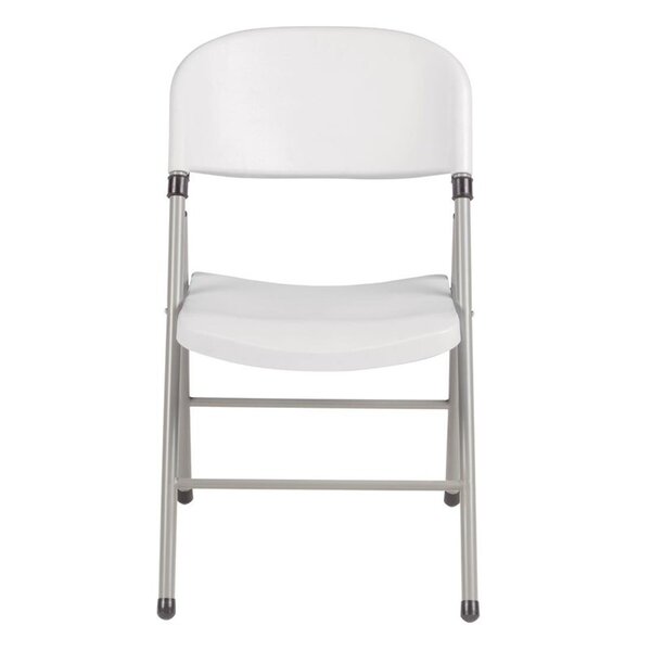 Opklapbare Stoelen | Kunststof/Staal | White | Grijs Frame | In-/Outdoor | 2 Stuks | 490x500x810(h)mm