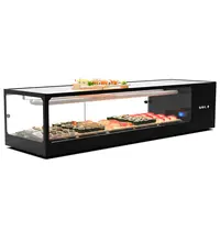 SAYL Sushivitrine | LOGIC | Zwart | 0°C/+4°C | Statisch | 1 Niveau | 1320x380x300(h)mm 