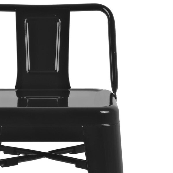 Barkrukken | BISTRO | Staal | Black | In-/Outdoor | 4 Stuks | 430x430x940(h)mm