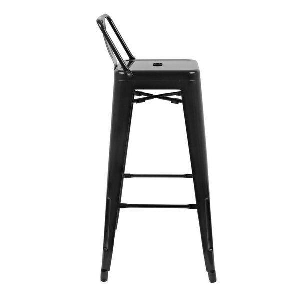 Barkrukken | BISTRO | Staal | Black | In-/Outdoor | 4 Stuks | 430x430x940(h)mm