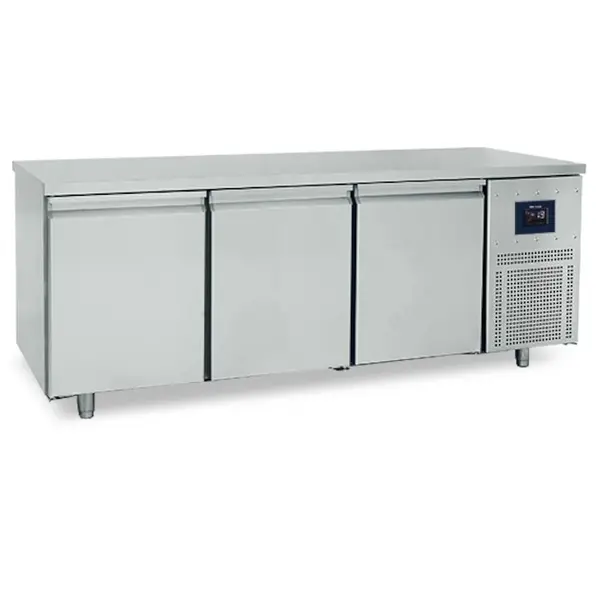 Bakkerij Vrieswerkbank | 615L | 3 Deuren (EN600x400) | -10°C/-20°C | Statisch + Ventilator | WiFi | 2100x800x850(h)mm