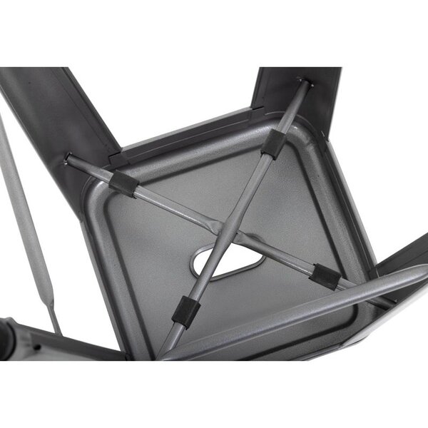 Barkrukken | BISTRO | Staal | Grey | In-/Outdoor | Stapelbaar | 4 Stuks | 430x430x760(h)mm