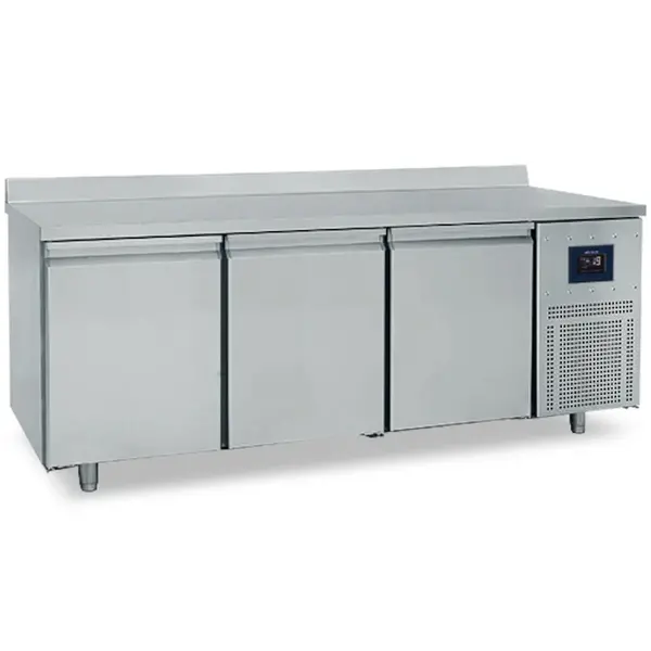 Bakkerij Vrieswerkbank | 615L | 3 Deuren (EN600x400) | -10°C/-20°C | Statisch + Ventilator | WiFi | Achteropstand | 2100x800x850(h)mm
