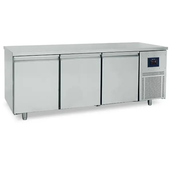 Bakkerij Koelwerkbank | 615L | 3 Deuren (EN600x400) | -2°C/+8°C | Statisch + Ventilator | WiFi | 2100x800x850(h)mm