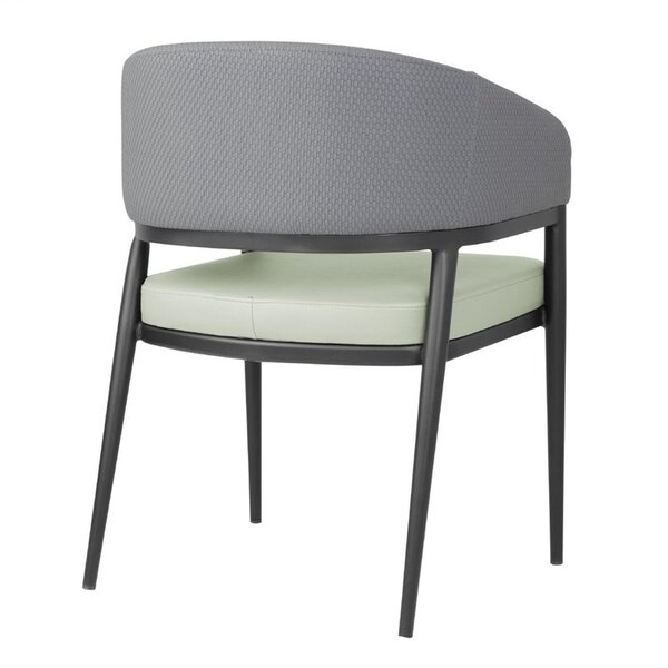 Stoelen | MERIDIAN | Stof/Staal | Pistache | Zwart Frame | Indoor | 2 Stuks | 550x570x773(h)mm