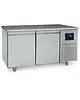 Mastro Bakkerij Vrieswerkbank | 380L | 2 Deuren (EN600x400) | -10°C/-20°C | Statisch + Ventilator | WiFi | Natuurstenen Werkblad | 1550x800x850(h)mm 