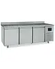 Mastro Bakkerij Vrieswerkbank | 615L | 3 Deuren (EN600x400) | -10°C/-20°C | Statisch + Ventilator | WiFi | Achteropstand | Natuurstenen Werkblad | 2100x800x850(h)mm 