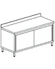 Mastro Werkbank | RVS | Schuifdeuren | Diepte 700 | Hoogte 850 | Breedte 900-2000 | Achteropstand 