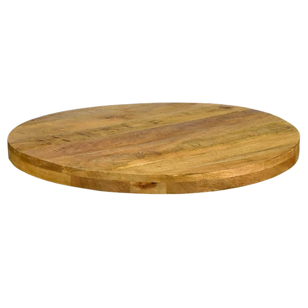 MD Interior Mocu mangohout wastafelmeubel 60cm met rivierstenen kom