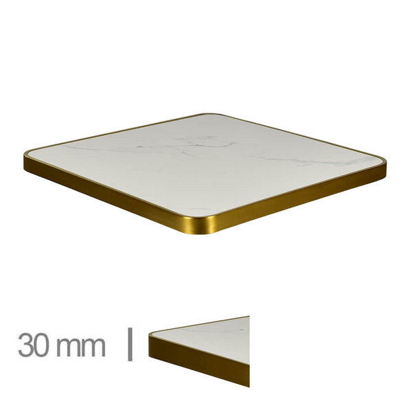 Tafelblad | FAUX MARMER | Marmerlook (Wit) | Indoor | 700x700x30(h)mm