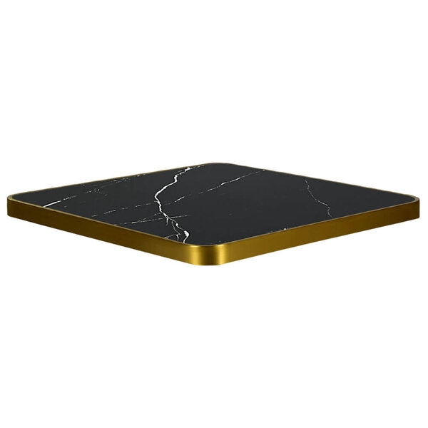 Tafelblad | FAUX MARMER | Marmerlook (Zwart) | Indoor | 600x600x30(h)mm