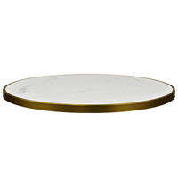 HC Tafelblad | FAUX MARMER | Marmerlook (Wit) | Indoor | Ø700x30(h)mm 