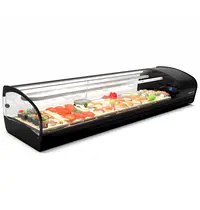 SAYL Sushivitrine | SHARK | Zwart | +2°C/+6°C | Statisch | 1 Niveau | 1320x395x270(h)mm 