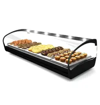 SAYL Verwarmde Tapasvitrine | SHARK | Zwart | 60°C/70°C | Statisch | 1 Niveau | 0.72kW (230V) | 840x395x270(h)mm 