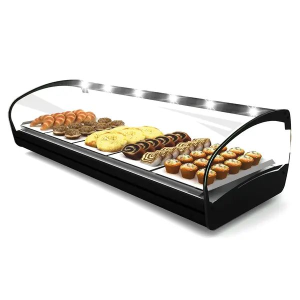 Verwarmde Tapasvitrine | SHARK | Zwart | 60°C/70°C | Statisch | 1 Niveau | 1.04kW (230V) | 1190x395x270(h)mm