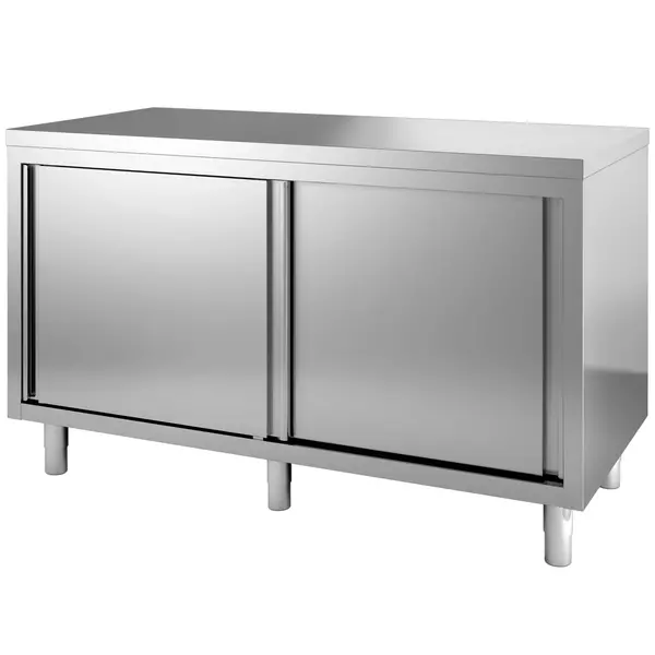 Werkbank | RVS | Schuifdeuren | Diepte 700 | Hoogte 900 | Breedte 1000-2900