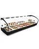 SAYL Verwarmde Tapasvitrine | SHARK | Zwart | 6x 1/3 GN | ≤80°C | Bain-Marie | 2 Niveaus | 1.04kW (230V) | 1190x395x340(h)mm 