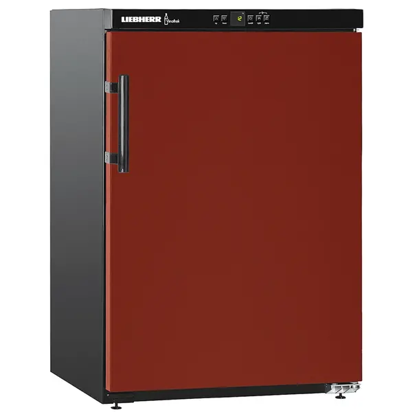 Wijnkoelkast | VINOTHEK | 66x 75cl | Zwart/Bordeauxrood | 1 Zone | +5°C/+20°C | Geforceerd | Temperatuur-/Deuralarm | 600x613x890(h)mm