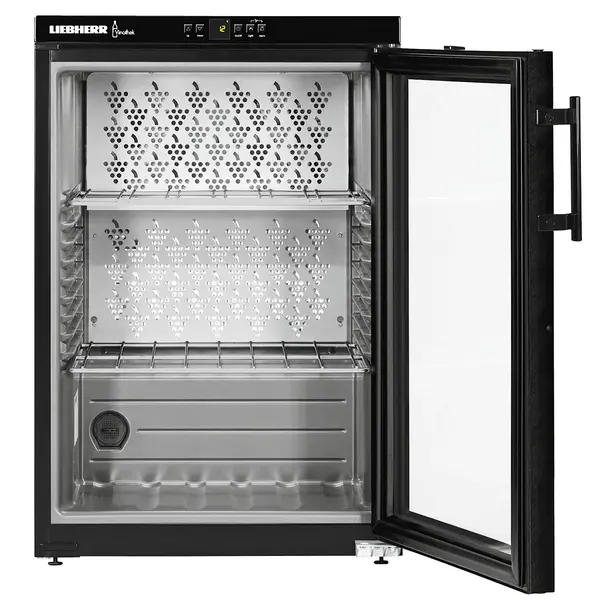 Wijnkoelkast | VINOTHEK | 66x 75cl | Zwart | 1 Zone | +5°C/+20°C | Geforceerd | Temperatuur-/Deuralarm | 600x613x890(h)mm