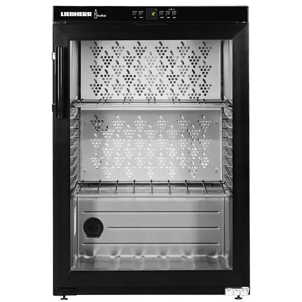 Wijnkoelkast | VINOTHEK | 66x 75cl | Zwart | 1 Zone | +5°C/+20°C | Geforceerd | Temperatuur-/Deuralarm | 600x613x890(h)mm