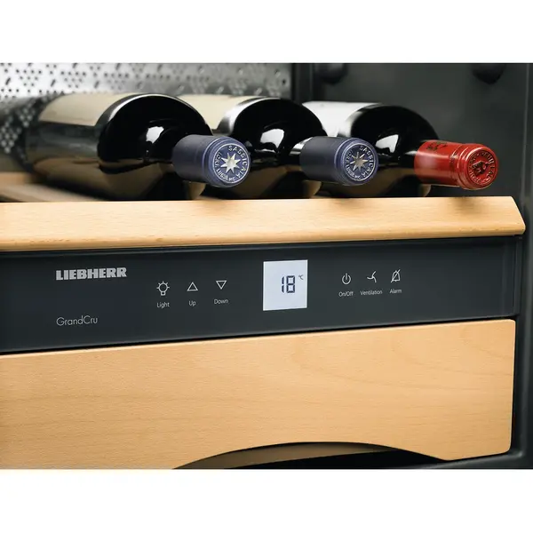 Wijnkoelkast | GRAND CRU | 12x 75cl | RVS | 1 Zone | +5°C/+20°C | Geforceerd | Temperatuur-/Deuralarm | 425x478x612(h)mm
