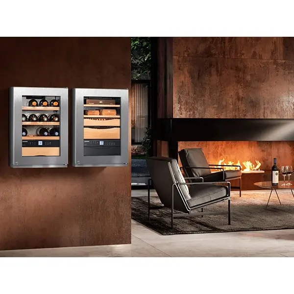 Wijnkoelkast | GRAND CRU | 12x 75cl | RVS | 1 Zone | +5°C/+20°C | Geforceerd | Temperatuur-/Deuralarm | 425x478x612(h)mm